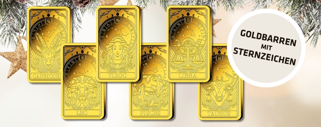 Goldbarren mit Ihrem Lieblingsmotiv